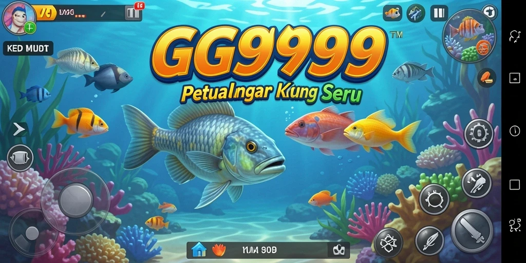 Screenshot gameplay GG999 menampilkan suasana memancing yang seru dan menawan.