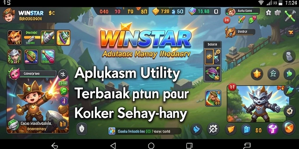 Tampilan aplikasi WINSTAR yang menampilkan fitur pengingat dan catatan.